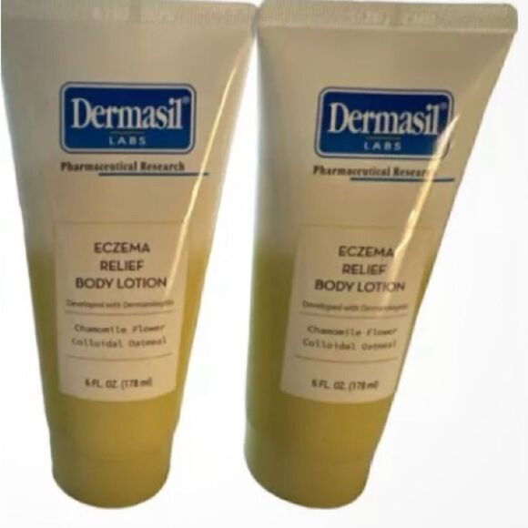 💥Dermasil Eczema Relief Moisturizing Lotion Colloidal Oatmeal Set of 2 6FLOZ🎉 - Picture 5 of 8